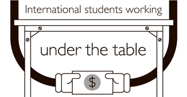 International students working under the table | The Dialog