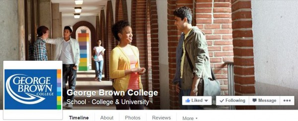 The George Brown College Facebook page is on the top of our list for useful social media tips for students.