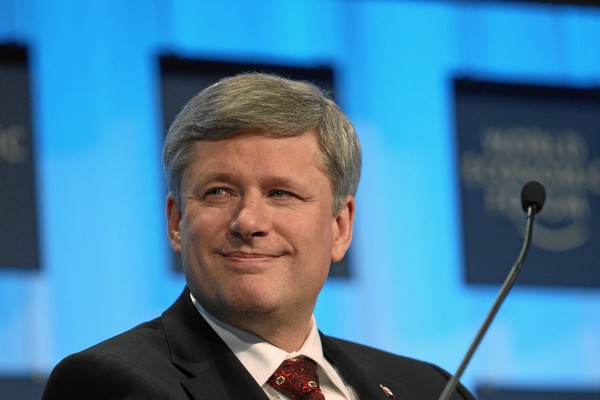 Stephen Harper, Prime Minister of Canada, at the Congress Centre at the Annual Meeting 2010 of the World Economic Forum in Davos, Switzerland, January 28, 2010.  Copyright by World Economic Forum swiss-image.ch/Photo by Remy Steinegger