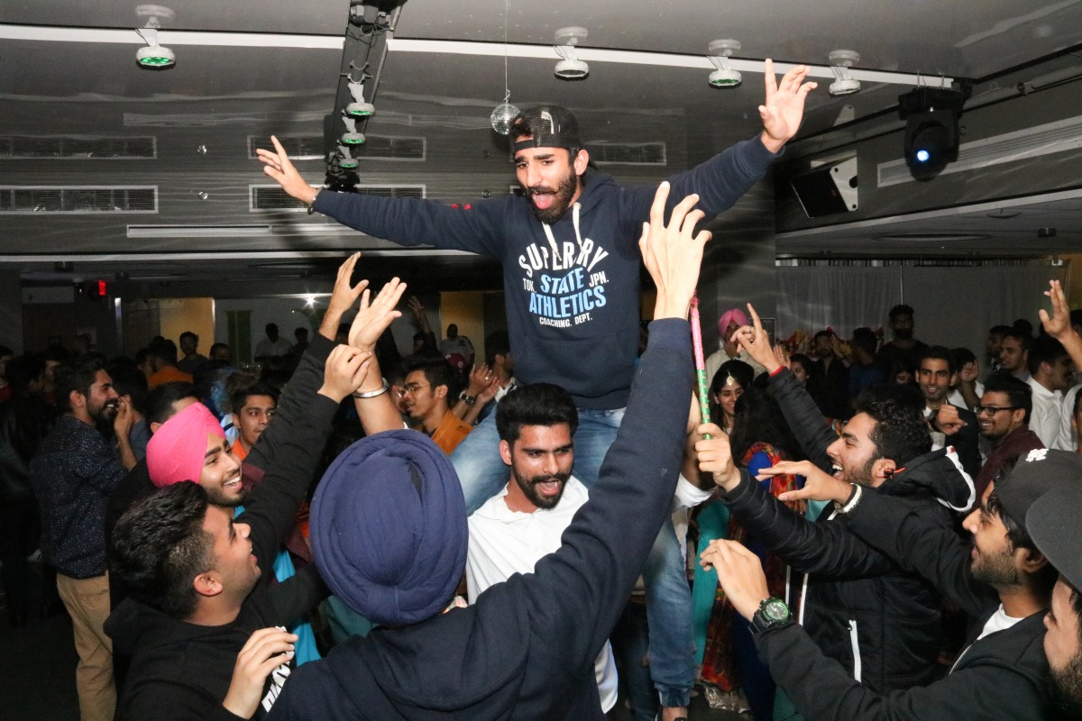 Students dancing at the Diwali and Garba night. Photo: HRS Photography courtesy of the Student Association of George Brown College. 