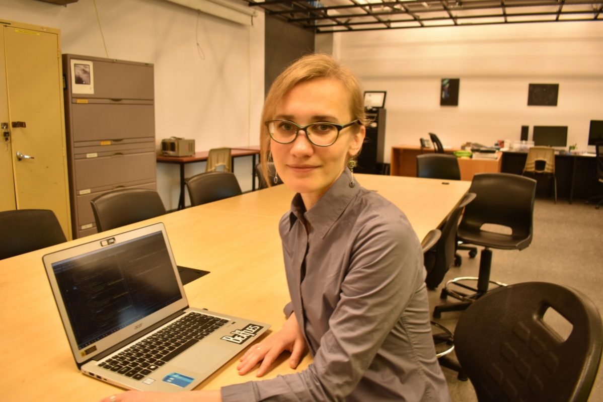 Anastasiia Roldugina is working to develop technology to improve classroom conditions geared at improving learning at GBC.