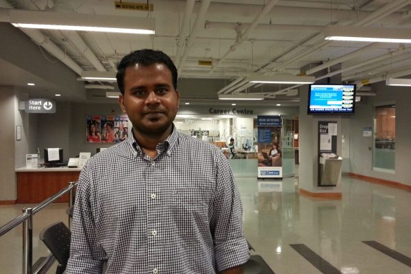 “The biggest barrier I have faced is companies’ requirement for Canadian experience,” says Githin Mathew, a postgraduate student in International Business Management at George Brown College. Photo: Danilo Barba/The Dialog
