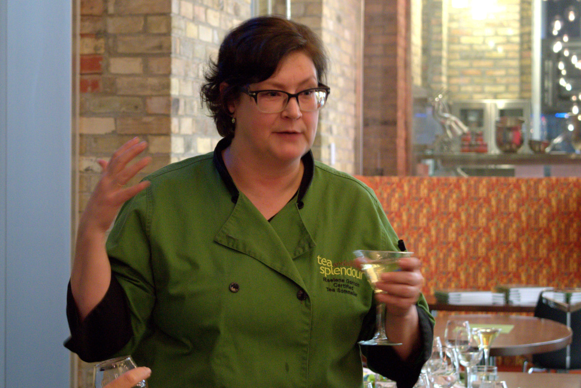 Raelene Gannon, author of Tea: from cup to plate visited the Chefs House on March 9. Photo: Aliona Kuts/The Dialog