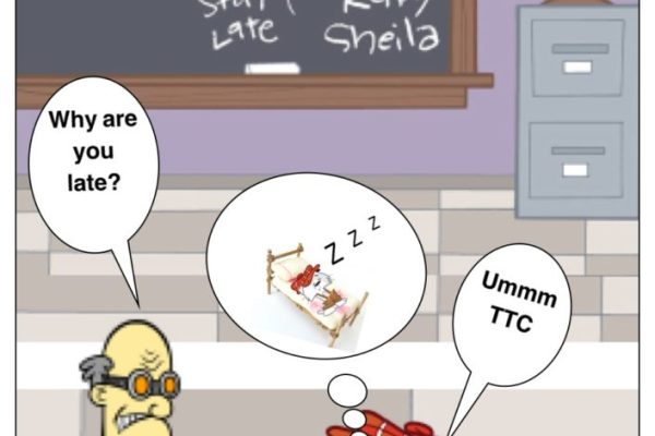When you're late, blaming the TTC is your best bet.