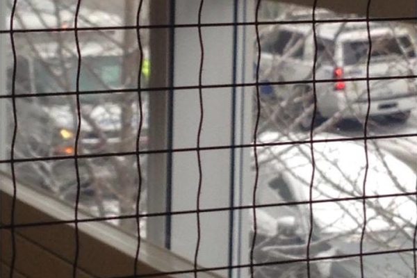 a photo from inside the lockdown at Casa Loma campus by GBC student Filomena Facciolo.