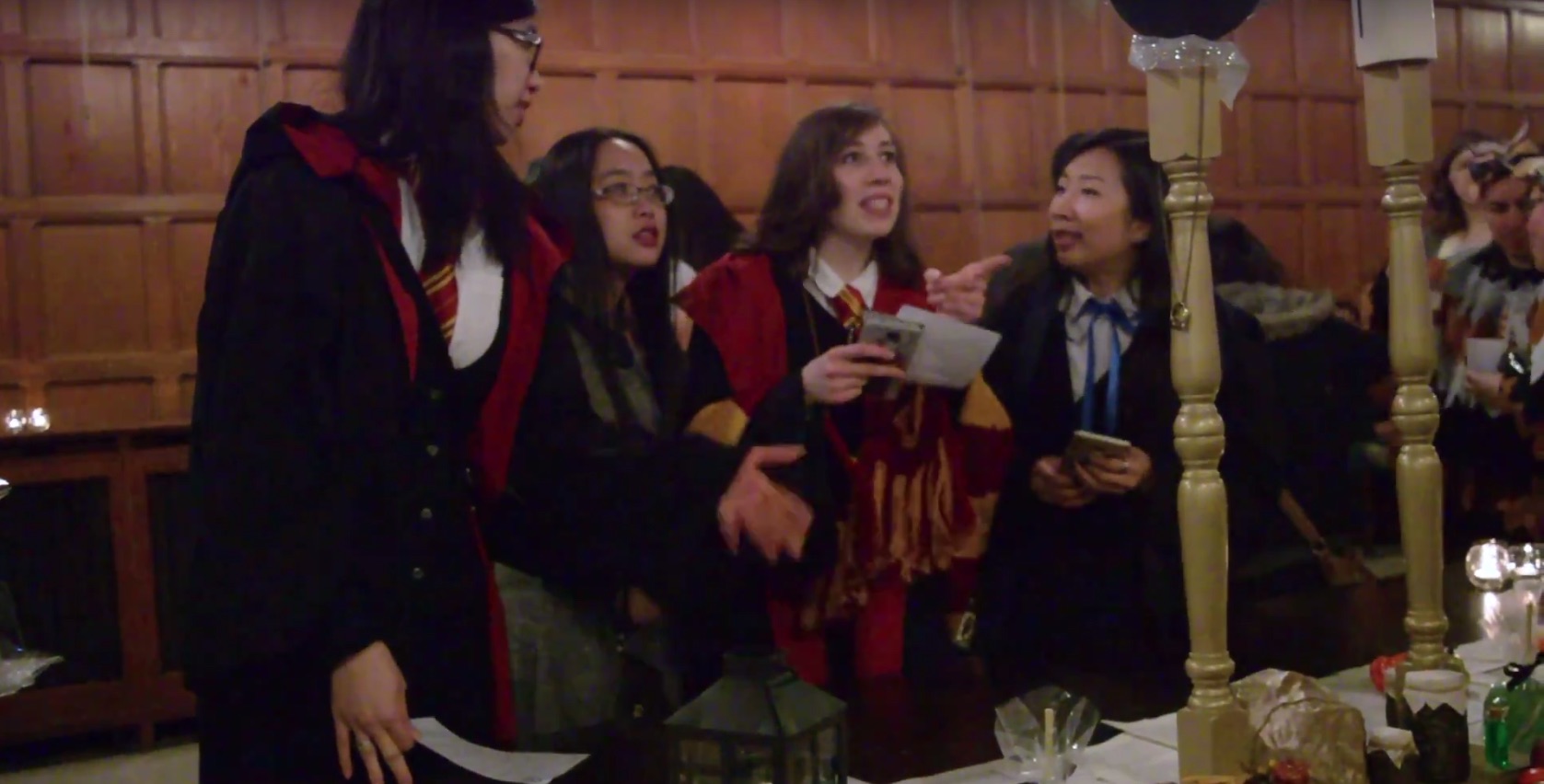 Screenshot from video of Harry Potter event