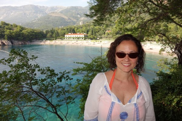 Christine Cushing on her success as a TV chef Christine Cushing in Montenegro, Europe.
