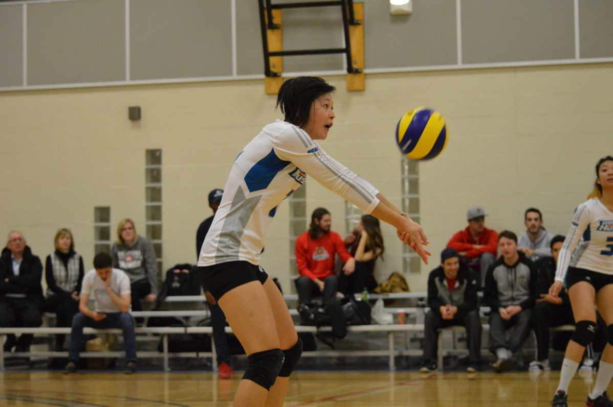 George Brown Huskies women's volleyball defeats Canadore Panthers