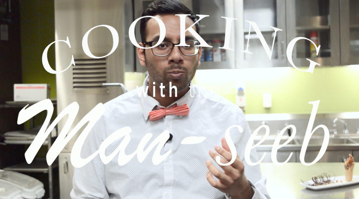 Manseeb Khan gets baking with Chef Jocelyn Bouzenard as they make eloquent vertical chocolate eclairs at George Brown's chef school. These eclairs are almost too much.