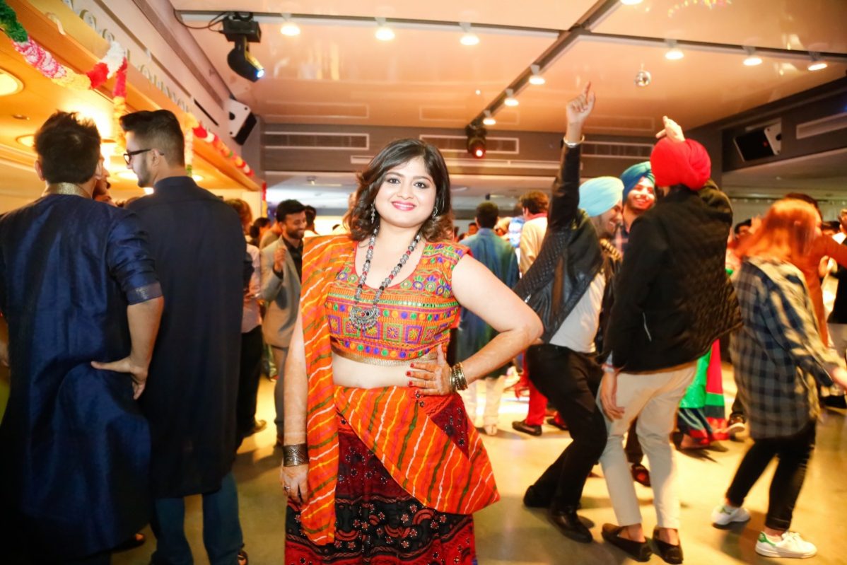 Riddhi Modi, the Student Association's director of communications and internal, helped organize a Dwalia and Garba night in the Kings Lounge at George Brown College. Photo: HSR Photography courtesy of the Student Association of George Brown College.