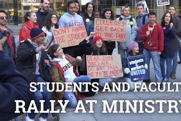 Video: Students and faculty rally together