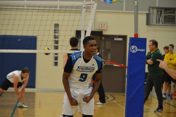 Huskie named OCAA Men’s volleyball athlete of the week D’Artaniel Jackmanin 2016. File photo: Philip Iver / The Dialog