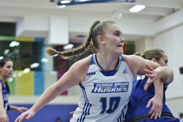 High hopes for Coco Sauve Coco Sauve scores an average of 10 points per game in her first season playing as a Husky (2018-2019) Photo: Philip Iver/ George Brown Athletics & Recreation