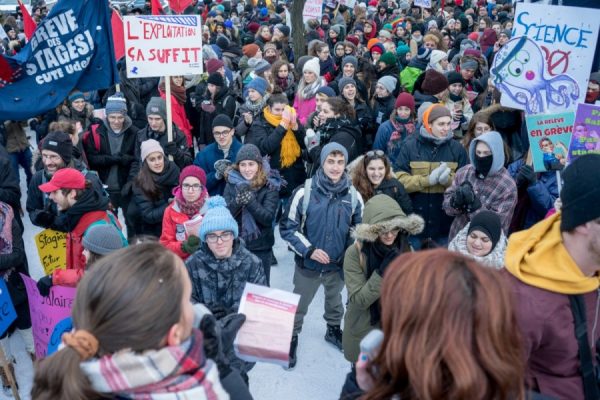 Quebec students to strike against unpaid internships File photo: Elisa Barbier / The Link