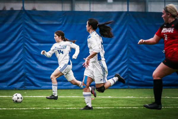Women’s indoor soccer ends their season with disappointing loss