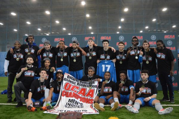 Men’s indoor soccer team wins OCAA gold